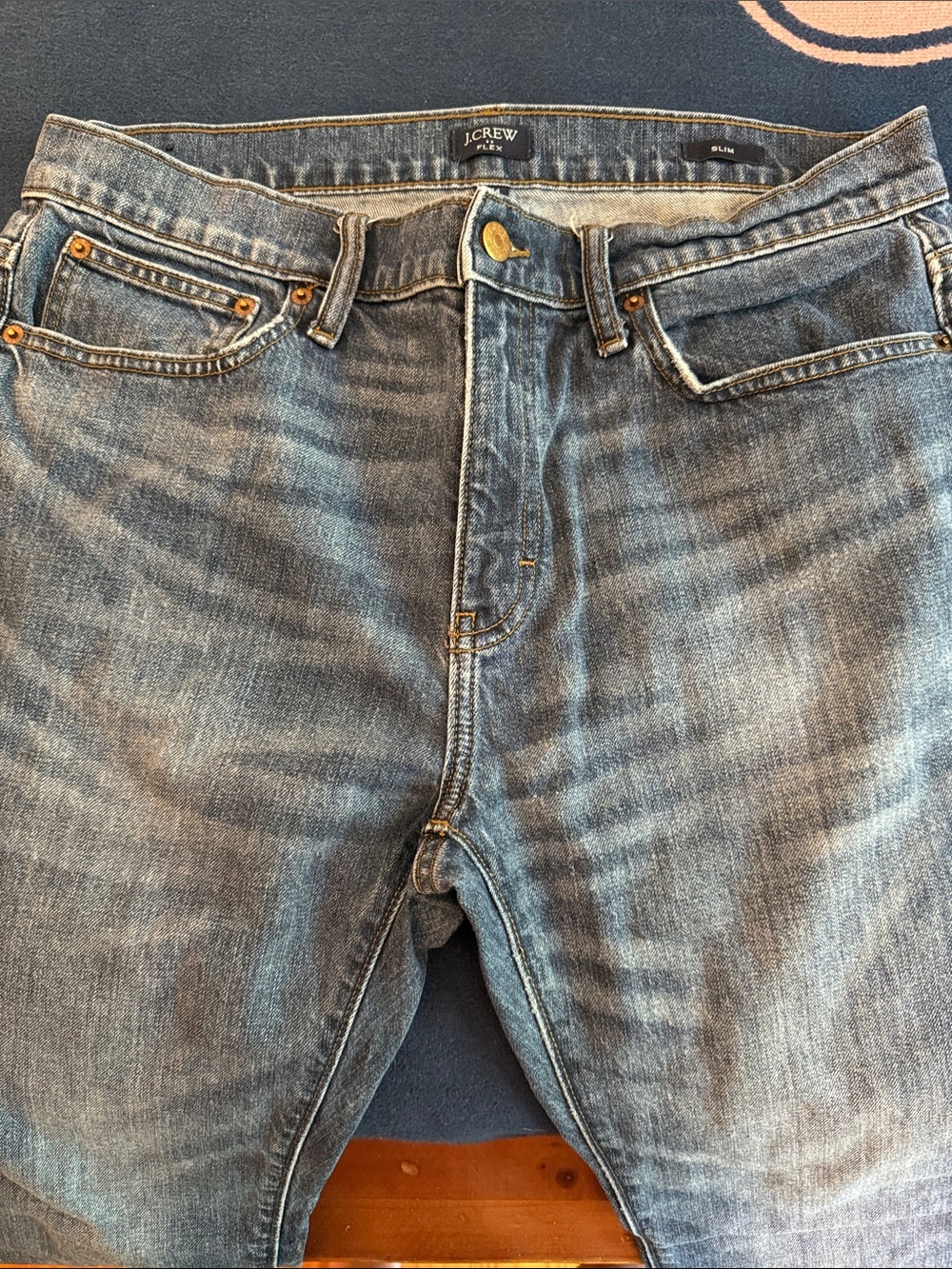 J. Crew Slim Men’s Jeans — Faded Blue Denim